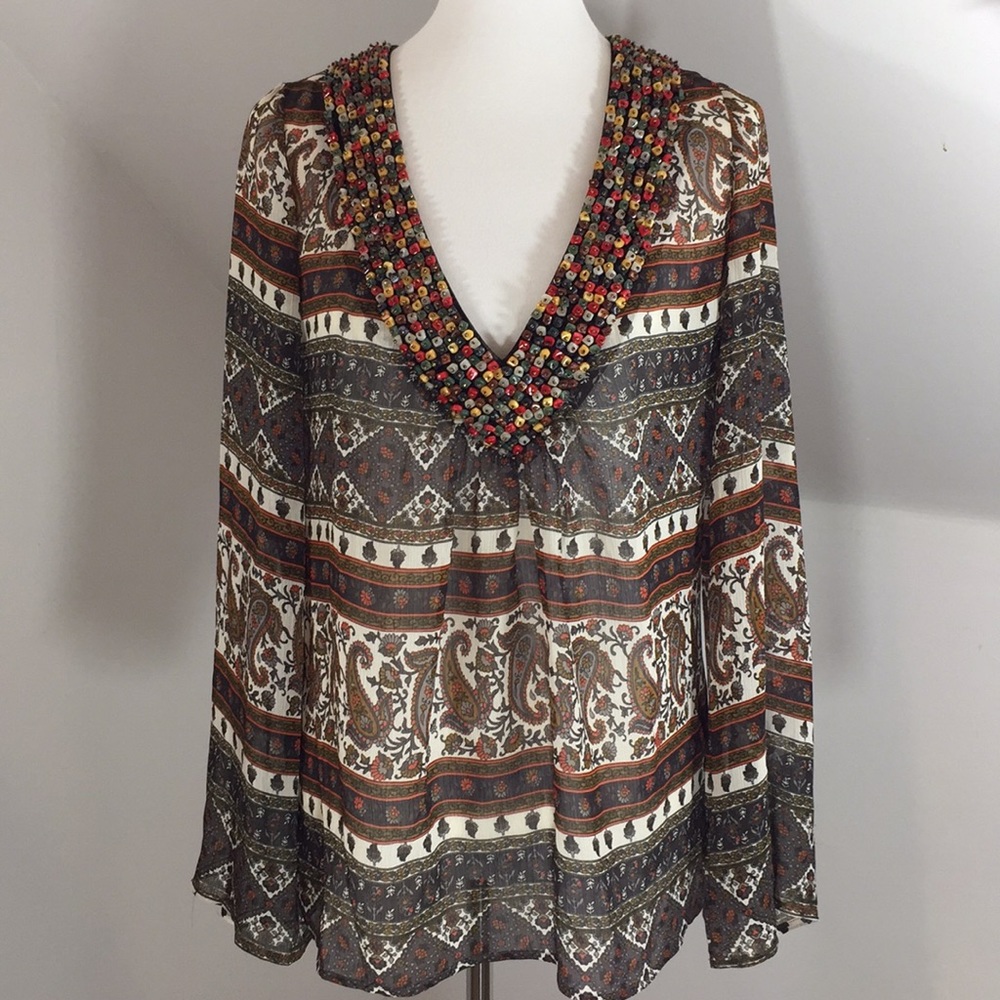 Beaded boho tunic